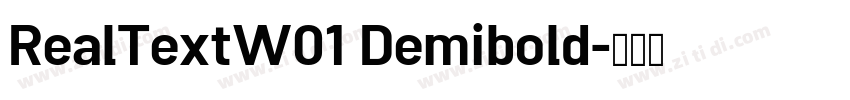 RealTextW01 Demibold字体转换